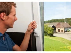 Abus Holzfenster^Fenstergriff-Schloss mit Alarm FO400A AL0089 gleichschließend Weiß