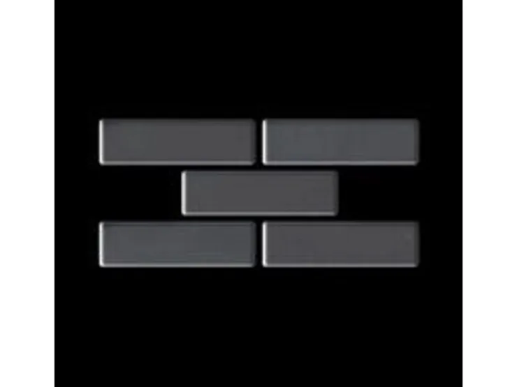 Mosaikfliesen^ALLOY Mosaik Fliese Massiv Metall Edelstahl Marine Hochglanz Grau 1,6mm Pk-s-s-mm 1 Paket mit 10 Matten 0,88 m2 Grau