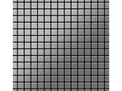 Mosaikfliesen^ALLOY Mosaik Fliese Massiv Metall Edelstahl Marine Gebürstet Grau 1,6mm Mosaic-s-s-mb 1 Paket mit 10 Matten 1,04 m2 Grau
