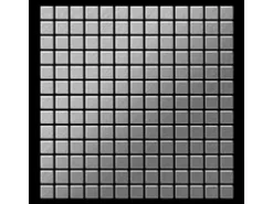 Mosaikfliesen^ALLOY Mosaik Fliese Massiv Metall Edelstahl Marine Gebürstet Grau 1,6mm Mosaic-s-s-mb 1 Paket mit 10 Matten 1,04 m2 Grau