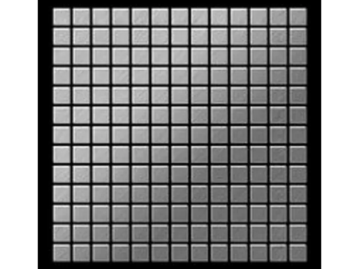 Mosaikfliesen^ALLOY Mosaik Fliese Massiv Metall Edelstahl Marine Gebürstet Grau 1,6mm Mosaic-s-s-mb 1 Paket mit 10 Matten 1,04 m2 Grau
