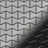 Mosaikfliesen^ALLOY Mosaik Fliese Massiv Metall Edelstahl Hochglanz Grau 1,6mm Kismet-s-s-m 1 Paket mit 10 Matten 0,86 m2 Grau