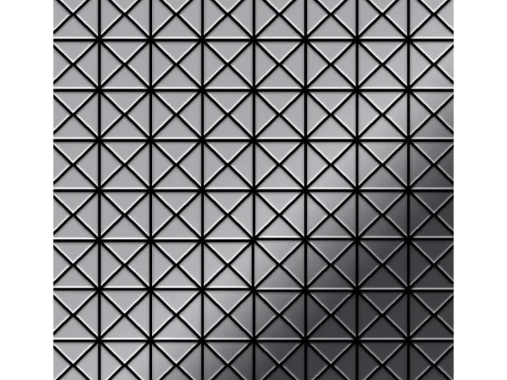 Mosaikfliesen^ALLOY Mosaik Fliese Massiv Metall Edelstahl Marine Hochglanz Grau 1,6mm Deco-s-s-mm 1 Paket mit 10 Matten 0,92 m2 Grau