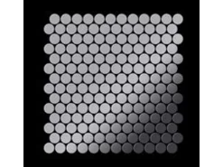 Mosaikfliesen^ALLOY Mosaik Fliese Massiv Metall Edelstahl Hochglanz Grau 1,6mm Penny-s-s-m 1 Paket mit 10 Matten 0,88 m2 Grau