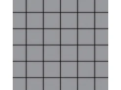 Mosaikfliesen^ALLOY Mosaik Fliese Massiv Metall Edelstahl Gebürstet 1,6mm Stark Cinquanta-s-s-b 1 Paket mit 10 Matten 0,94 m2 Grau
