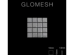 Mosaikfliesen^ALLOY Mosaik Fliese Massiv Metall Edelstahl Marine Gebürstet gau 1,6mm Glomesh-s-s-mb 1 Paket mit 10 Matten 1,07 m2 Grau