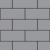 Mosaikfliesen^ALLOY Mosaik Fliese Massiv Metall Edelstahl Marine Hochglanz Grau 1,6mm Subway-s-s-mm 1 Paket mit 50 Matten 0,58 m2 Grau