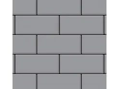 Mosaikfliesen^ALLOY Mosaik Fliese Massiv Metall Edelstahl Marine Hochglanz Grau 1,6mm Subway-s-s-mm 1 Paket mit 50 Matten 0,58 m2 Grau