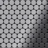 Mosaikfliesen^ALLOY Mosaik Fliese Massiv Metall Edelstahl Marine Hochglanz Grau 1,6mm Dollar-s-s-mm 1 Paket mit 10 Matten 0,88 m2 Grau