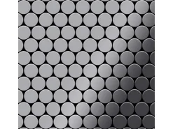 Mosaikfliesen^ALLOY Mosaik Fliese Massiv Metall Edelstahl Marine Hochglanz Grau 1,6mm Dollar-s-s-mm 1 Paket mit 10 Matten 0,88 m2 Grau