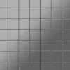 Mosaikfliesen^ALLOY Mosaik Fliese Massiv Metall Edelstahl Gebürstet Grau 1,6mm Stark Attica-s-s-b 1 Paket mit 10 Matten 0,85 m2 Grau