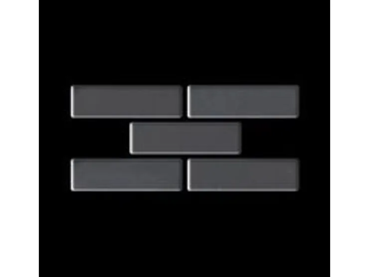 Mosaikfliesen^ALLOY Mosaik Fliese Massiv Metall Edelstahl Hochglänzend Grau 1,6mm Stark Pk-s-s-m 1 Paket mit 10 Matten 0,88 m2 Grau