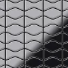 Mosaikfliesen^ALLOY Mosaik Fliese Massiv Metall Edelstahl Hochglanz Grau 1,6mm Kismet & Karma-s-s-m 1 Paket mit 10 Matten 0,86 m2 Grau