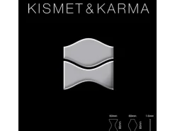 Mosaikfliesen^ALLOY Mosaik Fliese Massiv Metall Edelstahl Hochglanz Grau 1,6mm Kismet & Karma-s-s-m 1 Paket mit 10 Matten 0,86 m2 Grau