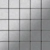 Mosaikfliesen^ALLOY Mosaik Fliese Massiv Metall Edelstahl Marine Gebürstet Grau 1,6mm Century-s-s-mb 1 Paket mit 50 Matten 0,5 m2 Grau