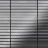 Mosaikfliesen^ALLOY Mosaik Fliese Massiv Metall Edelstahl Marine Hochglanz Grau 1,6mm Linear-s-s-mm 1 Paket mit 10 Matten 0,94 m2 Grau