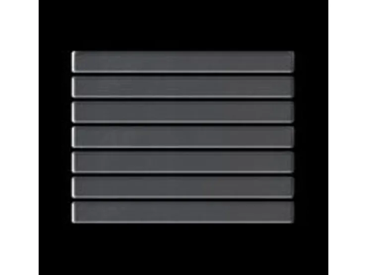 Mosaikfliesen^ALLOY Mosaik Fliese Massiv Metall Edelstahl Marine Hochglanz Grau 1,6mm Linear-s-s-mm 1 Paket mit 10 Matten 0,94 m2 Grau