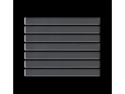 Mosaikfliesen^ALLOY Mosaik Fliese Massiv Metall Edelstahl Marine Hochglanz Grau 1,6mm Linear-s-s-mm 1 Paket mit 10 Matten 0,94 m2 Grau