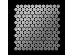 Mosaikfliesen^ALLOY Mosaik Fliese Massiv Metall Edelstahl Marine Gebürstet Grau 1,6mm Penny-s-s-mb 1 Paket mit 10 Matten 0,88 m2 Grau