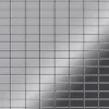 Mosaikfliesen^ALLOY Mosaik Fliese Massiv Metall Edelstahl Marine Hochglanz Grau Bauhaus-s-s-mm 1 Paket mit 10 Matten 1,05 m2 Grau