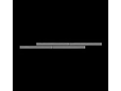 Mosaikfliesen^ALLOY Mosaik Fliese Massiv Metall Edelstahl Gebürstet Grau 1,6mm Stark Avenue-s-s-b 1 Paket mit 10 Matten 0,74 m2 Grau