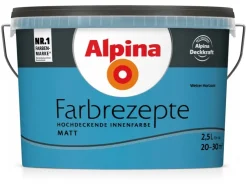 Alpina Musterfliesen^Farbrezepte matt 2,5 Liter Weiter Horizont