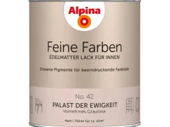 Alpina Holzfenster^Feine Farben Lack No. 42 Palast der Ewigkeit® Graurosa edelmatt 750 ml Vornehmes Graurosa