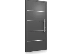 Splendoor Moderno Haustüren^Aluminium-Haustür Modell Moderno M460/B 110 x 210 cm Anthrazit Metallic Rechts