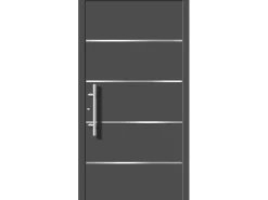Splendoor Moderno Haustüren^Aluminium-Haustür Modell Moderno M460/B 110 x 210 cm Anthrazit Metallic Links