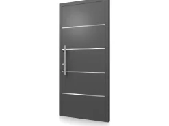 Splendoor Moderno Haustüren^Aluminium-Haustür Modell Moderno M460/B 110 x 210 cm Anthrazit Metallic Links