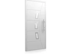 Splendoor Moderno Haustüren^Aluminium-Haustür Moderno M320/P 110 x 210 cm Anschlag Rechts Weiß