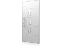 Splendoor Moderno Haustüren^Aluminium-Haustür Moderno M320/B 110 x 210 cm Anschlag Links Weiß