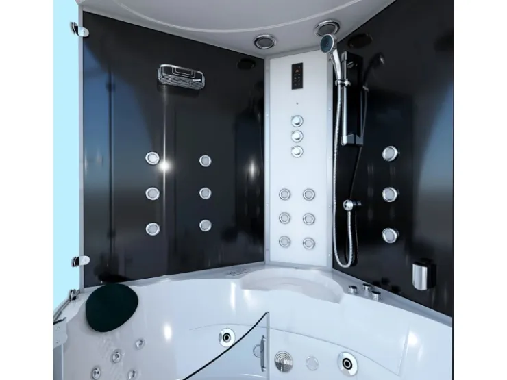 AcquaVapore Badlüfter^AquaVapore Dampfdusche Whirlpool Dusche Duschkabine K70-SW-TH-SC 150x150cm
