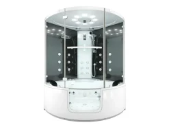 AcquaVapore Badlüfter^AquaVapore Dampfdusche Whirlpool Dusche Duschkabine K60-SW-EH 140x140cm