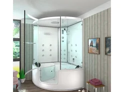 AcquaVapore Badlüfter^AquaVapore Dampfdusche Whirlpool Dusche Duschkabine K60-WS-EH-EC-SC 140x140cm