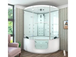 AcquaVapore Badlüfter^AquaVapore Dampfdusche Whirlpool Dusche Duschkabine K60-WS-EH-EC-SC 140x140cm