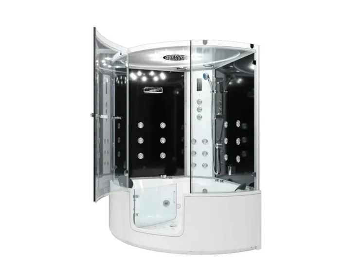 AcquaVapore Badlüfter^AquaVapore Dampfdusche Whirlpool Dusche Duschkabine K60-SW-TH-EC-SC 140x140cm