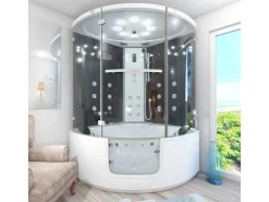 AcquaVapore Badlüfter^AquaVapore Dampfdusche Whirlpool Dusche Duschkabine K60-SW-TH-EC-SC 140x140cm