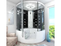 AcquaVapore Badlüfter^AquaVapore Dampfdusche Whirlpool Dusche Duschkabine K60-SW-TH-EC-SC 140x140cm