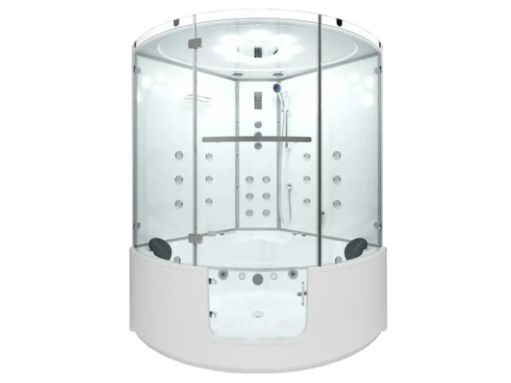 AcquaVapore Badlüfter^AquaVapore Dampfdusche Whirlpool Dusche Duschkabine K60-WS-TH-EC-SC 140x140cm