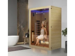 Artsauna Badlüfter^Infrarotkabine Kiruna130 Premium mit Dual Technologie