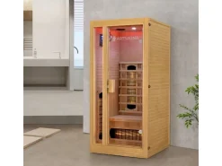 Artsauna Badlüfter^Infrarotkabine Nyborg S90V mit Vollspektrumstrahlern