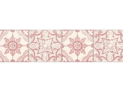 AS-Creation Musterfliesen^A.S. Création Borte selbstklebend Fliese 5 m x 13 cm Rot-Weiß