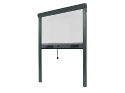 Fensterdichtungen*Avosdim Insektenschutzrollo für Fenster Alu 150cm x 230cm Anthrazitgrau
