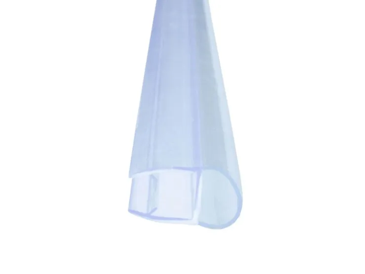 Bagnoxx Türdichtungen^Hohlkammerprofil Wandabschluss 2m für 8mm Glas Transparent