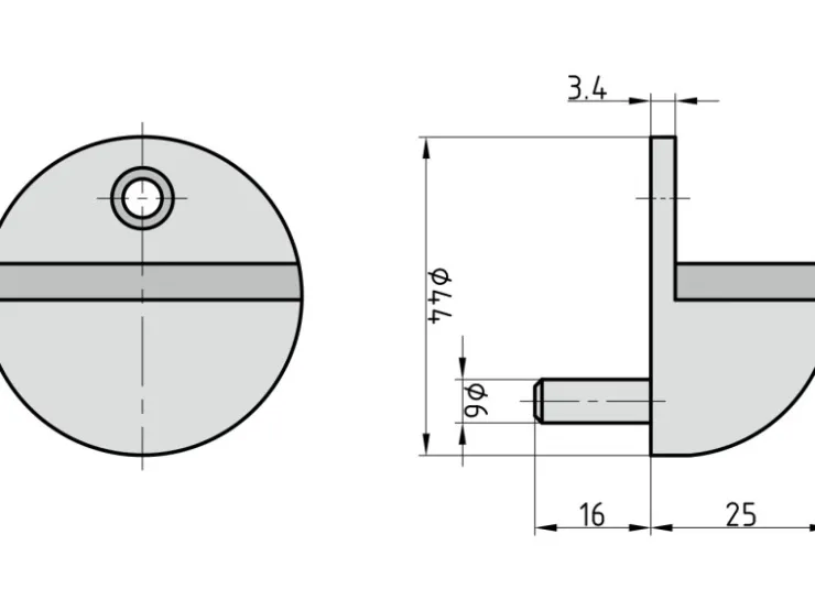 Basi Türstopper^- Boden-Türstopper - TS 20 - Edelstahl - 7704-0020