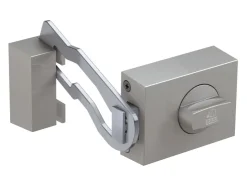 Wohnungseingangstüren*Basi - Türzusatzschloss - KS 500 - Dornmaß 45 mm - Silber - Käntige Ausführung - 2-Tourig -mit Sperrbügel - 1304-0205