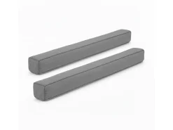 Beautissu Fensterdichtungen^Levante OM Zugluftstopper 6,5x110cm 2tlg Grau