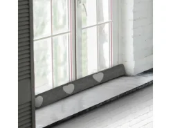 Beautissu Fensterdichtungen^Tuuli HR Zugluftstopper 8x120cm 2tlg Anthrazit