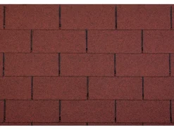Bedachungen^Bitumen-Rechteckschindel 2 m²/ Paket Rot